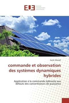 Couverture de l’ouvrage commande et observation des systèmes dynamiques hybrides
