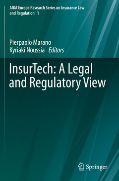 Couverture de l’ouvrage InsurTech: A Legal and Regulatory View 