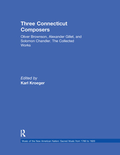 Couverture de l’ouvrage Three Connecticut Composers