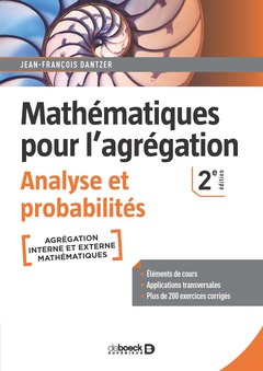 Couverture de l’ouvrage Mathématiques pour l'agrégation - Analyse et probabilités