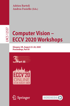 Couverture de l’ouvrage Computer Vision – ECCV 2020 Workshops