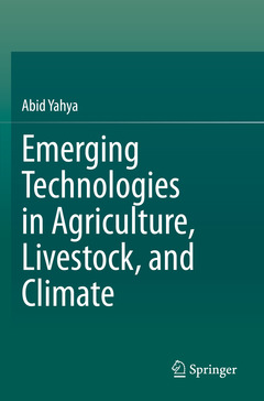 Cover of the book Emerging Technologies in Agriculture, Livestock, and Climate