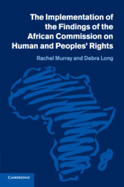 Couverture de l’ouvrage The Implementation of the Findings of the African Commission on Human and Peoples' Rights