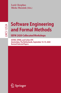 Couverture de l’ouvrage Software Engineering and Formal Methods. SEFM 2020 Collocated Workshops