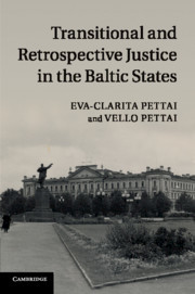 Couverture de l’ouvrage Transitional and Retrospective Justice in the Baltic States