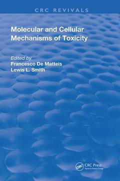 Couverture de l’ouvrage Molecular and Cellular Mechanisms of Toxicity