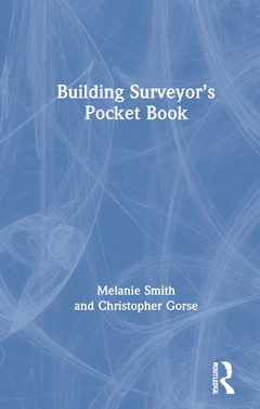 Couverture de l’ouvrage Building Surveyor’s Pocket Book