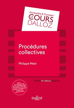Cover of the book Procédures collectives. 10e éd.