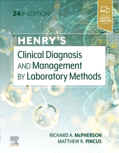 Couverture de l’ouvrage Henry's Clinical Diagnosis and Management by Laboratory Methods