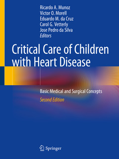 Couverture de l’ouvrage Critical Care of Children with Heart Disease 