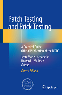 Couverture de l’ouvrage Patch Testing and Prick Testing