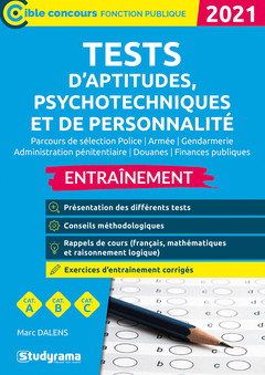 Cover of the book Tests d'aptitudes, psychotechniques et de personnalité 