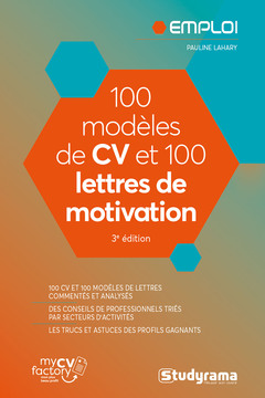 Couverture de l’ouvrage 100 modeles de cv et lettres de motivation