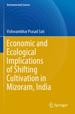 Couverture de l’ouvrage Economic and Ecological Implications of Shifting Cultivation in Mizoram, India