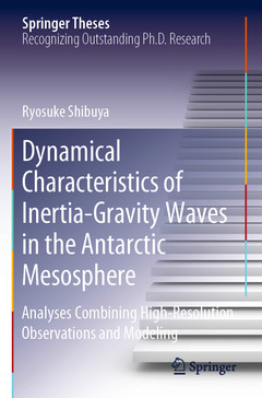 Couverture de l’ouvrage Dynamical Characteristics of Inertia-Gravity Waves in the Antarctic Mesosphere