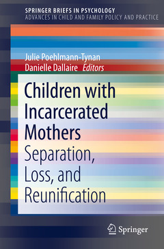 Couverture de l’ouvrage Children with Incarcerated Mothers