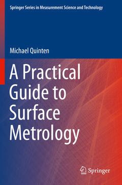 Couverture de l’ouvrage A Practical Guide to Surface Metrology