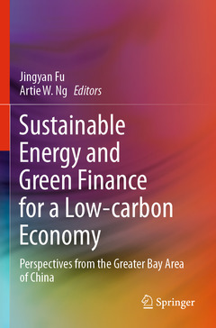Couverture de l’ouvrage Sustainable Energy and Green Finance for a Low-carbon Economy