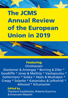 Couverture de l’ouvrage The JCMS Annual Review of the European Union in 2019