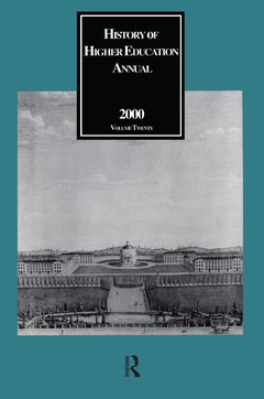 Cover of the book History of Higher Education Annual: 2000