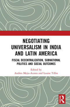 Couverture de l’ouvrage Negotiating Universalism in India and Latin America