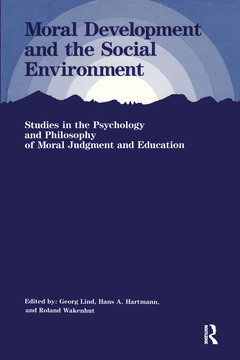 Cover of the book Moral Development and the Social Environment