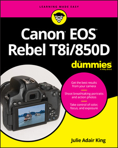 Couverture de l’ouvrage Canon EOS Rebel T8i/850D For Dummies