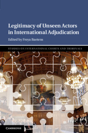 Couverture de l’ouvrage Legitimacy of Unseen Actors in International Adjudication