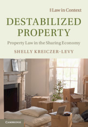 Couverture de l’ouvrage Destabilized Property