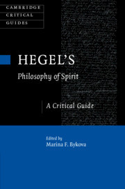 Couverture de l’ouvrage Hegel's Philosophy of Spirit