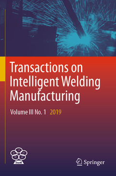 Couverture de l’ouvrage Transactions on Intelligent Welding Manufacturing