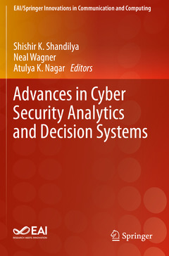 Couverture de l’ouvrage Advances in Cyber Security Analytics and Decision Systems