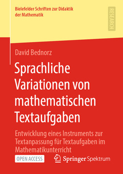 Couverture de l’ouvrage Sprachliche Variationen von mathematischen Textaufgaben