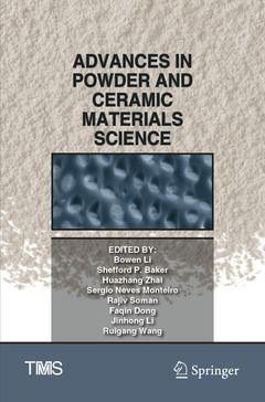 Couverture de l’ouvrage Advances in Powder and Ceramic Materials Science