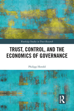 Couverture de l’ouvrage Trust, Control, and the Economics of Governance