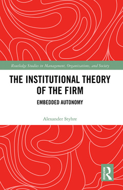 Couverture de l’ouvrage The Institutional Theory of the Firm