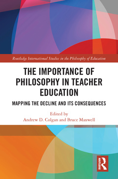 Cover of the book The Importance of Philosophy in Teacher Education