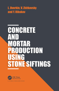 Couverture de l’ouvrage Concrete and Mortar Production using Stone Siftings