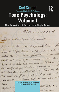Cover of the book Tone Psychology: Volume I