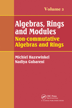 Couverture de l’ouvrage Algebras, Rings and Modules, Volume 2