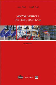 Couverture de l’ouvrage Motor vehicle distribution Law