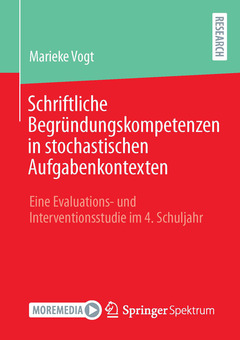 Couverture de l’ouvrage Schriftliche Begründungskompetenzen in stochastischen Aufgabenkontexten