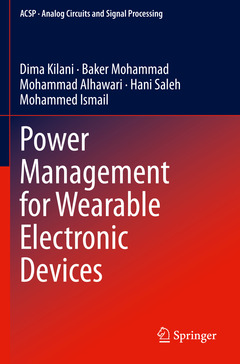 Couverture de l’ouvrage Power Management for Wearable Electronic Devices