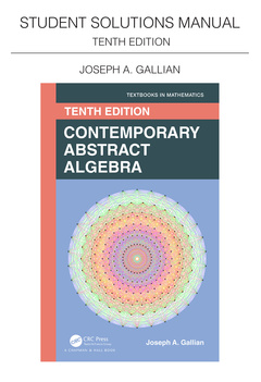 Couverture de l’ouvrage Student Solutions Manual for Gallian's Contemporary Abstract Algebra