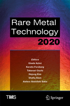 Couverture de l’ouvrage Rare Metal Technology 2020