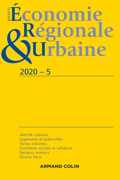 Couverture de l’ouvrage Revue d'économie régionale et urbaine Nº5/2020