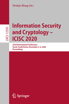 Couverture de l’ouvrage Information Security and Cryptology - ICISC 2020