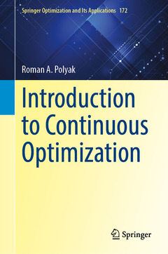Couverture de l’ouvrage Introduction to Continuous Optimization