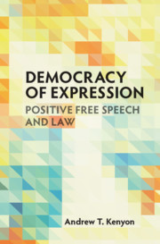 Cover of the book Democracy of Expression