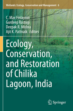Couverture de l’ouvrage Ecology, Conservation, and Restoration of Chilika Lagoon, India